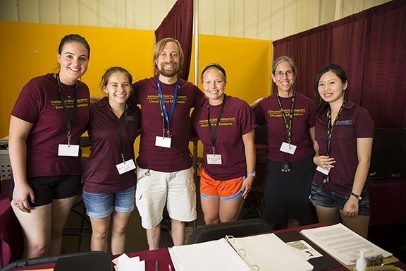 Mazzocco and her research team at the Minnesota State Fair