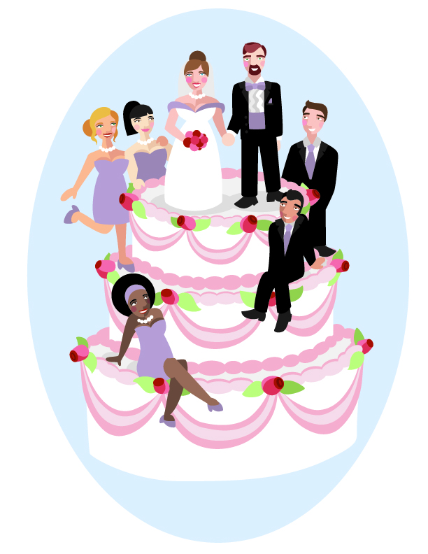 WeddingCakeIllustration
