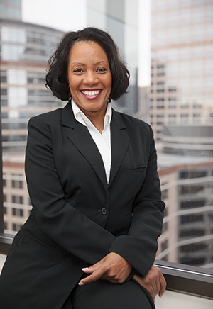 Janine Moore, MSW '01, with Hennepin County