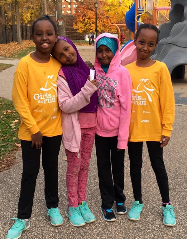 Young members of Girls on the Run-Twin Cities