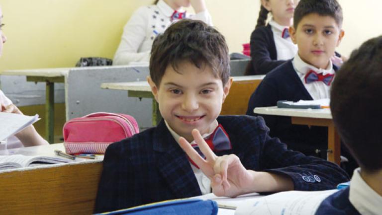 A student in Yerevan, Armenia