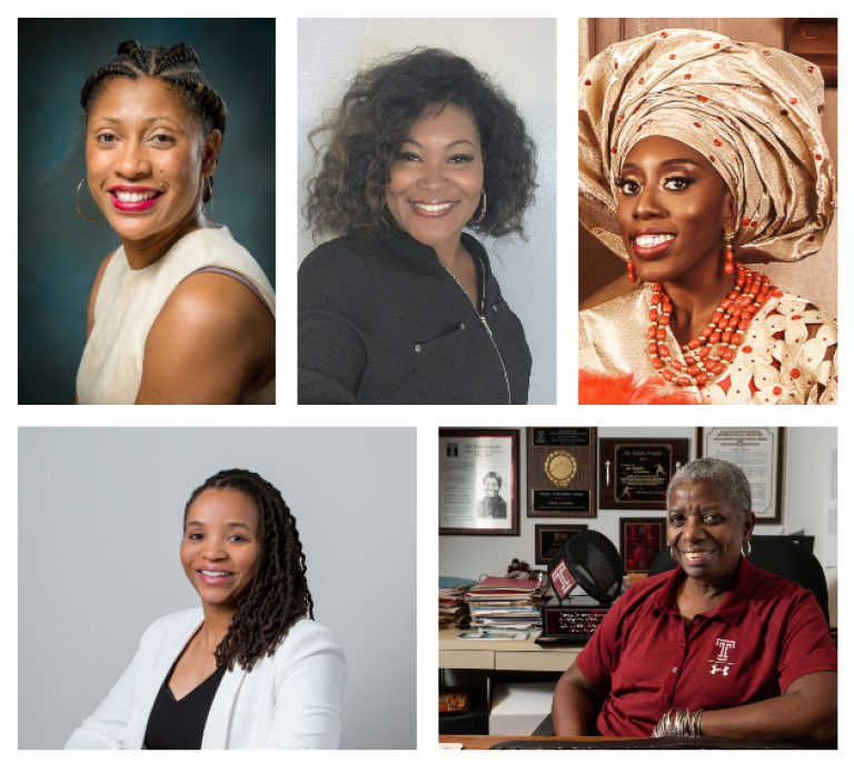 Drs. Akilah Carter-Francique, Gyasmine George-Williams, Joyce Olushola Ogunrinde, Nefertiti Walker, and Nikki Franke