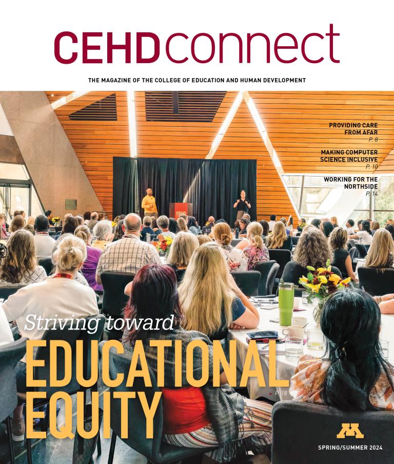 cehd connect cover striving toward educational equity