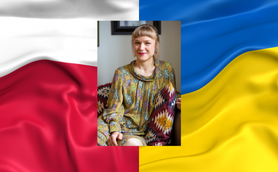 Marta Shaw on flag
