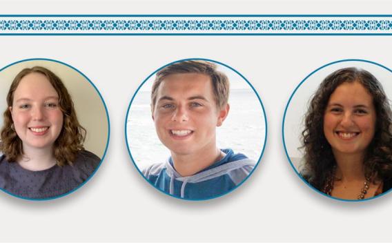 Kyle Abatto, Emily Bellinger, and Megan Goeke