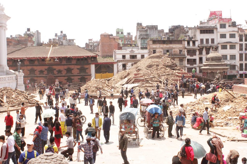 Temple ruins in Kathmandu