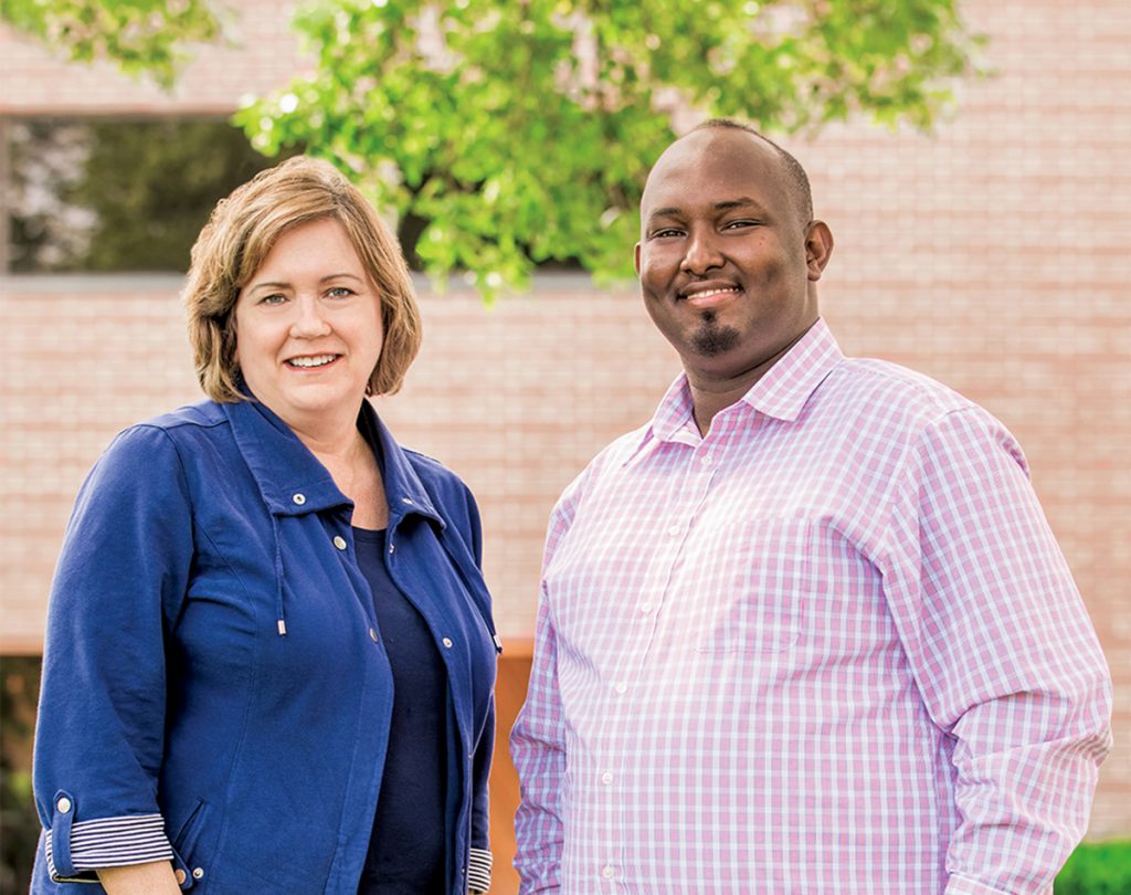 Social work professor Patricia Shannon and clinic founder Yussuf Shafie, M.S.W. '14, are driven to improve refugee mental health.